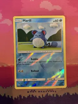 Pokemon Card Marill Burning Shadows Reverse Holo 34/147 Near Mint - Image 1