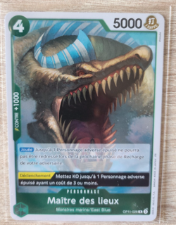 Carte One Piece Maitre des lieux OP11-028 FR - Card game Holo NEUF - Image 1