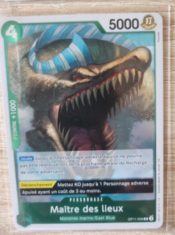 Carte One Piece Maitre des lieux OP11-028 FR - Card game Holo NEUF - Image 1