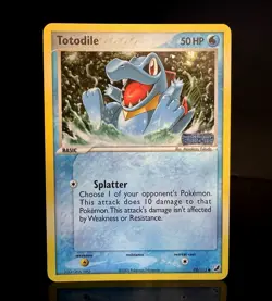 Totodile 78/115 EX Unseen Forces Reverse Holo Stamped 2005 TCG LP+ Pokemon Card - Image 1