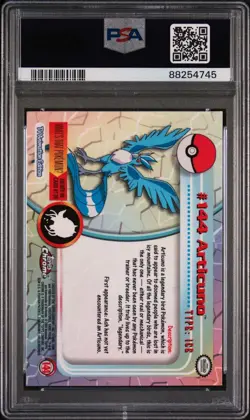 2000 Topps Pokemon Chrome Articuno Card #144 PSA GEM MT 10 - Image 2