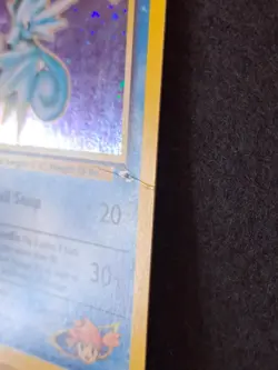 Mistys Seadra Holo Pokemon Card 9/132 - Gym Heroes Set Pokemon Card MP - Crease - Image 4