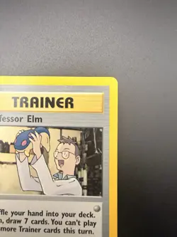 TRAINER PROFESSOR ELM 96/111 2000 NEO GENESIS SET POKEMON CARD 1st EDITION - Image 4