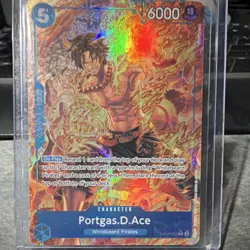 OP08-052 - Portgas D. Ace Alt Art One Piece Card - Image 1