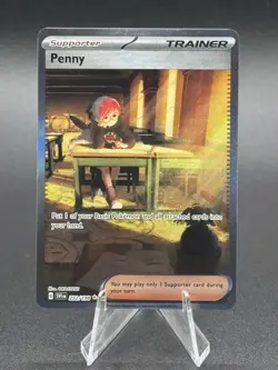 Pokemon TCG Scarlet & Violet Penny Holo Card 252/198 Special Illustration Rare - Image 1
