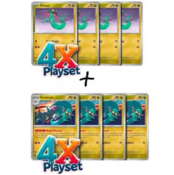 Drakloak 072/131 & Dreepy 071/131 x4 Playset Lot 8 Cards - PRE Pokemon TCG NM - Image 1
