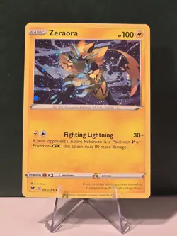 Zeraora 061/185 Cosmos Holo Rare Vivid Voltage Pokemon TCG Card LP - Image 1