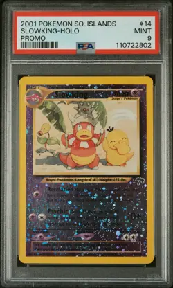 Pokemon TCG Slowking 14/18 PSA 9 Southern Islands Reverse Holo Promo Card 2001 - Image 1