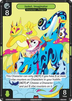 Vibes TCG Jaskel, Imaginator - Birb & Pengu Card # 084 - Image 1