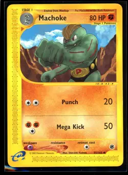 2002 E-Series- Expedition Machoke Non Holo #85 Pokemon Card - Image 1
