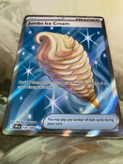 Jumbo Ice Cream 109/086 Me04: Chaos Rising Holo Pokemon TCG Card Nm - Image 3
