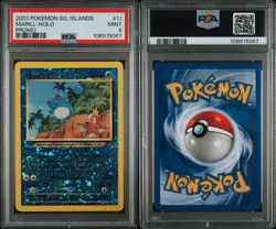 Pokemon TCG Marill 11/18 PSA 9 Southern Islands Reverse Holo Promo Card 2001 - Image 3