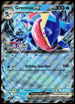 Jumbo Cards #041/142 Greninja ex (Stellar Crown Stamped) - Image 1