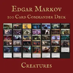 Edgar Markov Commander Deck - Upgraded Vampire Tribal - Authentic Cards MTG EDH - Image 2