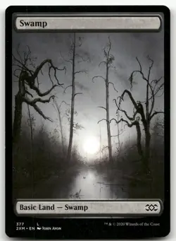 Swamp (377) #377 (NM) Double Masters 2XM Magic MTG - Image 1