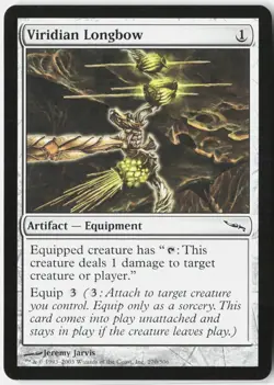 Viridian Longbow 270 Common Mirrodin Magic: The Gathering Lightly Played - Image 1