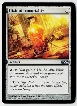 Elixir of Immortality 208 Uncommon Magic 2012 (M12) Magic: The Gathering LP - Image 1