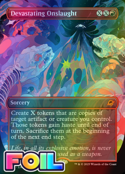 x1 Devastating Onslaught FOIL EOE Edge of Eternities MTG 308 M/NM 1x - Image 1