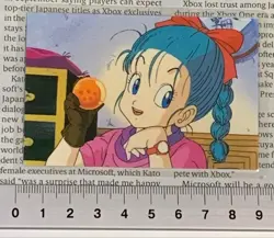 Dragon Ball Bulma Laminated Trading Card Vintage Condition - Image 1