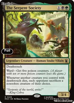 (Preorder) The Serpent Society EN [MSH - 226] - NM [Foil] TCG MTG - Image 1