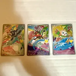 Pokemon TCG First Partner Illustration Collection Series 1 Alola Gen 7 Starters - Image 5