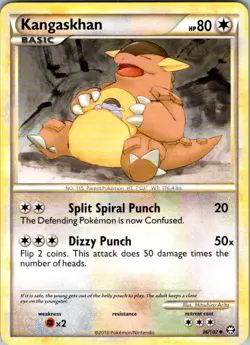 Kangaskhan 36/102 HGSS Triumphant Pokemon Near Mint - Image 1