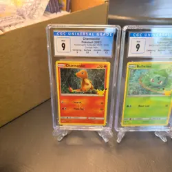 Pokemon McDonald's 2021 Confetti Holo Set CGC 9 Mint Pikachu Charmander Squirtle - Image 2