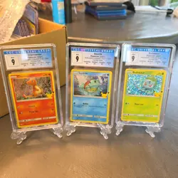 Pokemon 2021 McDonalds 25th Anniversary CGC 9 Pikachu Squirtle Bulbasaur - Image 1