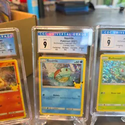 Pokemon 2021 McDonalds 25th Anniversary CGC 9 Pikachu Squirtle Bulbasaur - Image 3