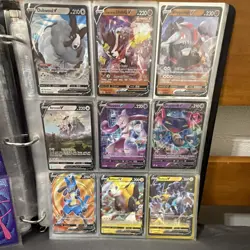 Pokemon TCG Sword & Shield V Holo Card Lot 9 Dubwool V Arceus V Mewtwo V Eng - Image 1