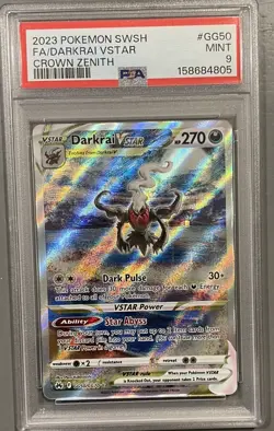 Darkrai VSTAR GG50/GG70 Pokemon Crown Zenith: Galarian Gallery PSA 9 - Image 1