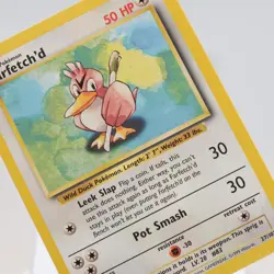 Pokemon TCG - Farfetch'd 27/102 Base Set Uncommon WOTC 1999 - NM - Image 1
