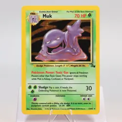 Pokemon TCG - Muk 13/62 Fossil Holo Rare WOTC - NM - Image 2