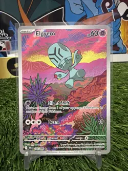 Pokemon Elgyem Illustration Rare Full Art Holo 120/086 Sv: Black Bolt 60 HP - Image 1