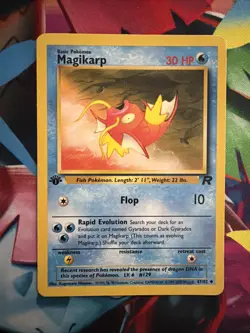 Pokemon TCG Magikarp 1st Edition Team Rocket 47/82 Uncommon LP - Image 1