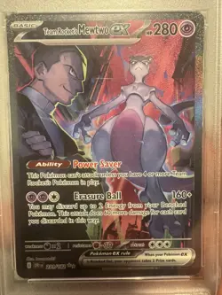 Team Rocket's Mewtwo ex Pokemon Destined Rivals 231/182 SIR Holo PSA 10 2025 - Image 2