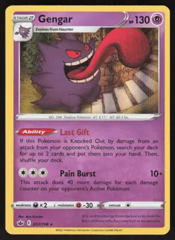Gengar 057/198 Holo Rare Chilling Reign Pokemon Holo Near Mint - Image 1