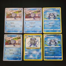 Pokemon Poliwag, Poliwhirl, & Poliwrath x16 Card Lot Bundle - Image 4