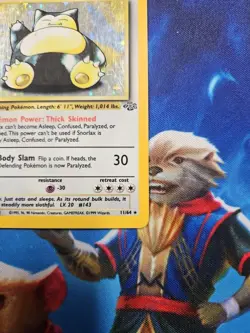 Pokemon Snorlax TCG Jungle 11/64 Holo Rare Unlimited MP - Image 5