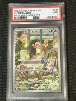 Pokemon TCG Charmander Obsidian Flames SVP Promo #044 PSA 9 Mint - Image 1