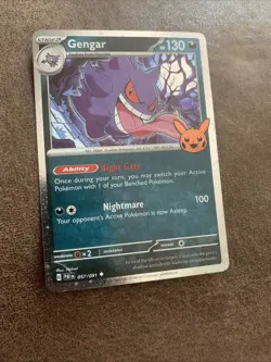Pokemon Gengar Cosmos Holo 057/091 Trick or Trade Booster 2024 130HP - Image 1