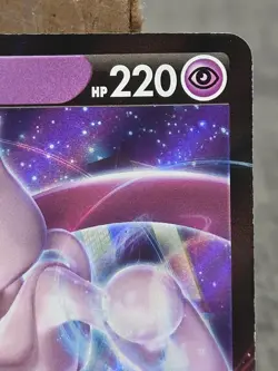 Pokemon GO Stamp Mewtwo V SWSH223 Sword & Shield BLACK STAR PROMO LP - Image 3