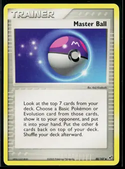 Master Ball 88/107 Uncommon Deoxys Pokemon MP - Image 1