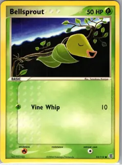 Bellsprout 53/112 Common FireRed & LeafGreen Pokemon Near Mint - Image 1