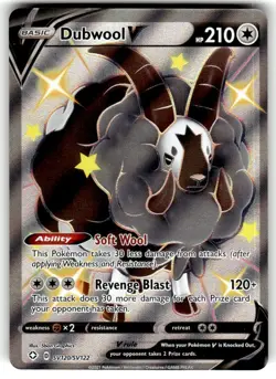 2023 Pokemon Shining Fates Shiny Vault Dubwool V #SV120/SV122 - Image 1
