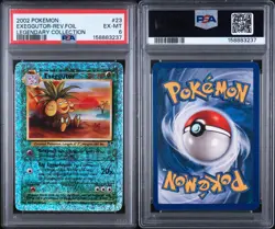 2002 POKEMON LEGENDARY COLLECTION #23 EXEGGUTOR-REVERSE FOIL PSA 6 FRESH SLAB - Image 3