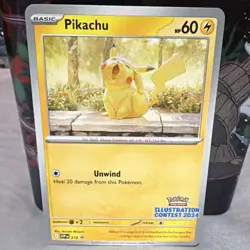 The Pokemon Company Pikachu 214 SV Promo Holo 2024 Basic HP60 ENG - Image 1