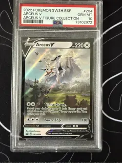 Arceus V Figure Collection PSA 10 2022 SWSH Black Star Promos #SWSH204 - Image 1