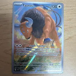 Nintendo Pokemon TCG Tauros 096/086 Crown Zenith Reverse Holo Rare 130 HP - Image 1
