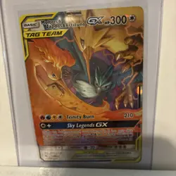 Pokemon Hidden Fates Holo Rare Moltres Zapdos Articuno GX Tag Team 44/68 - Image 1